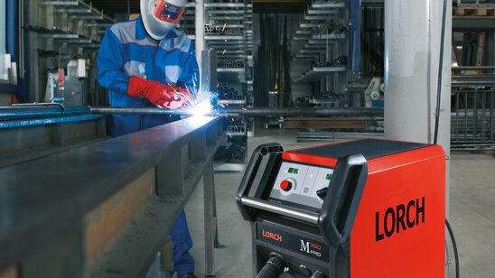 The M-Pro series from Lorch: Fast and efficient MIG-MAG welding in the workshop environment – whether steel, stainless steel or aluminium.