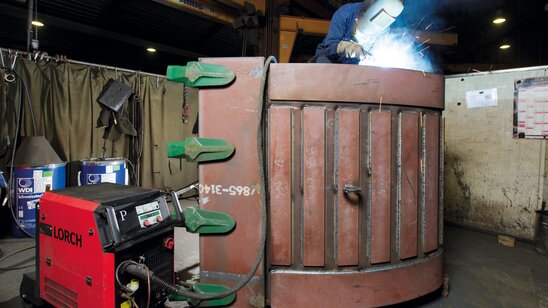  The Lorch P series welds simply anything at up to 550 amps.
